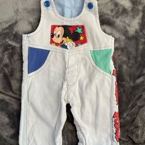 1984 vintage Mickey Mouse 12-18 month overalls